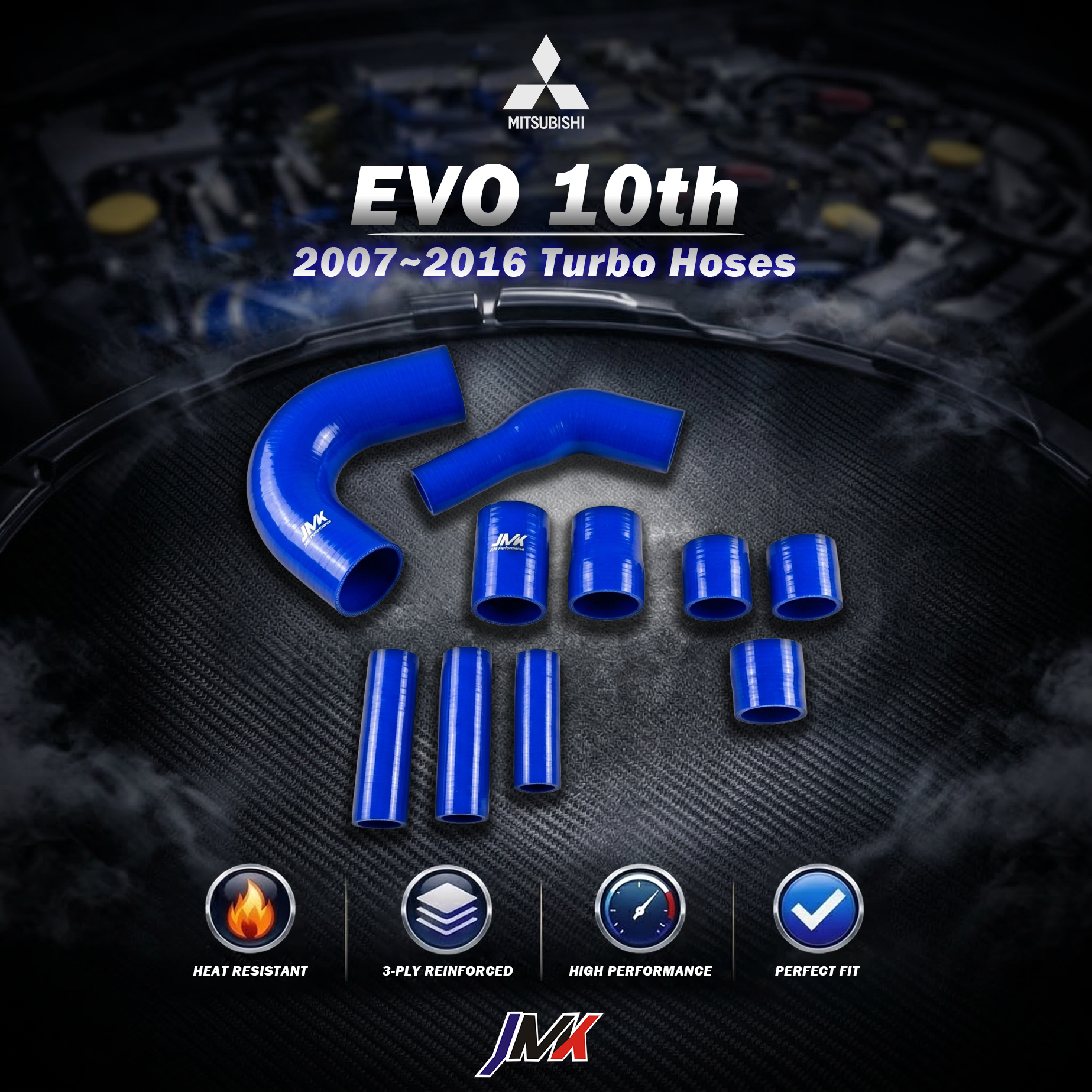 EVO 十代 2007-2016 渦輪管 EVO 十代 2007-2016 渦輪管:圖片 1