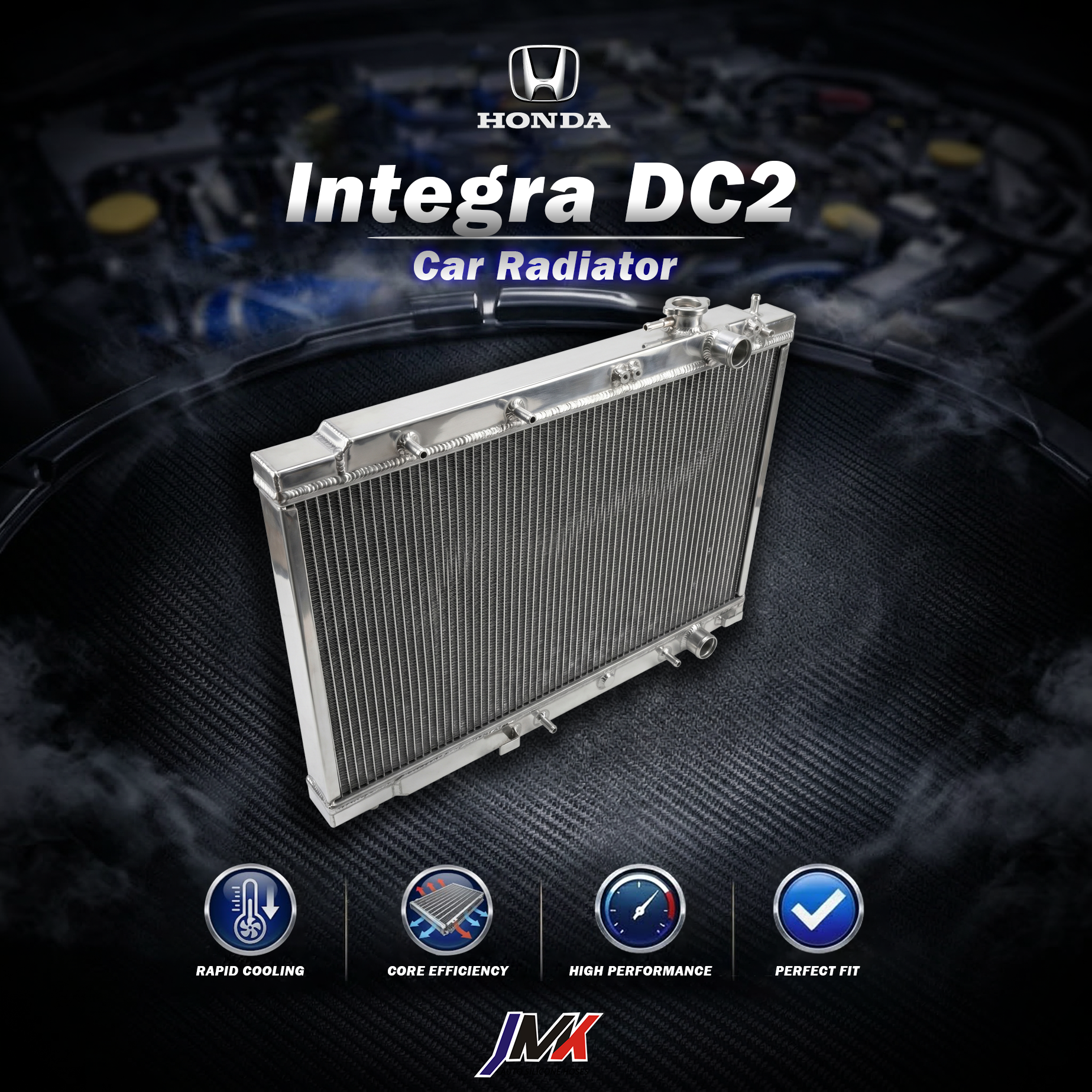 HONDA Integra DC2 水箱 【JMK原廠正貨】HONDA Integra DC2 汽車水箱 台灣現貨:圖片 1
