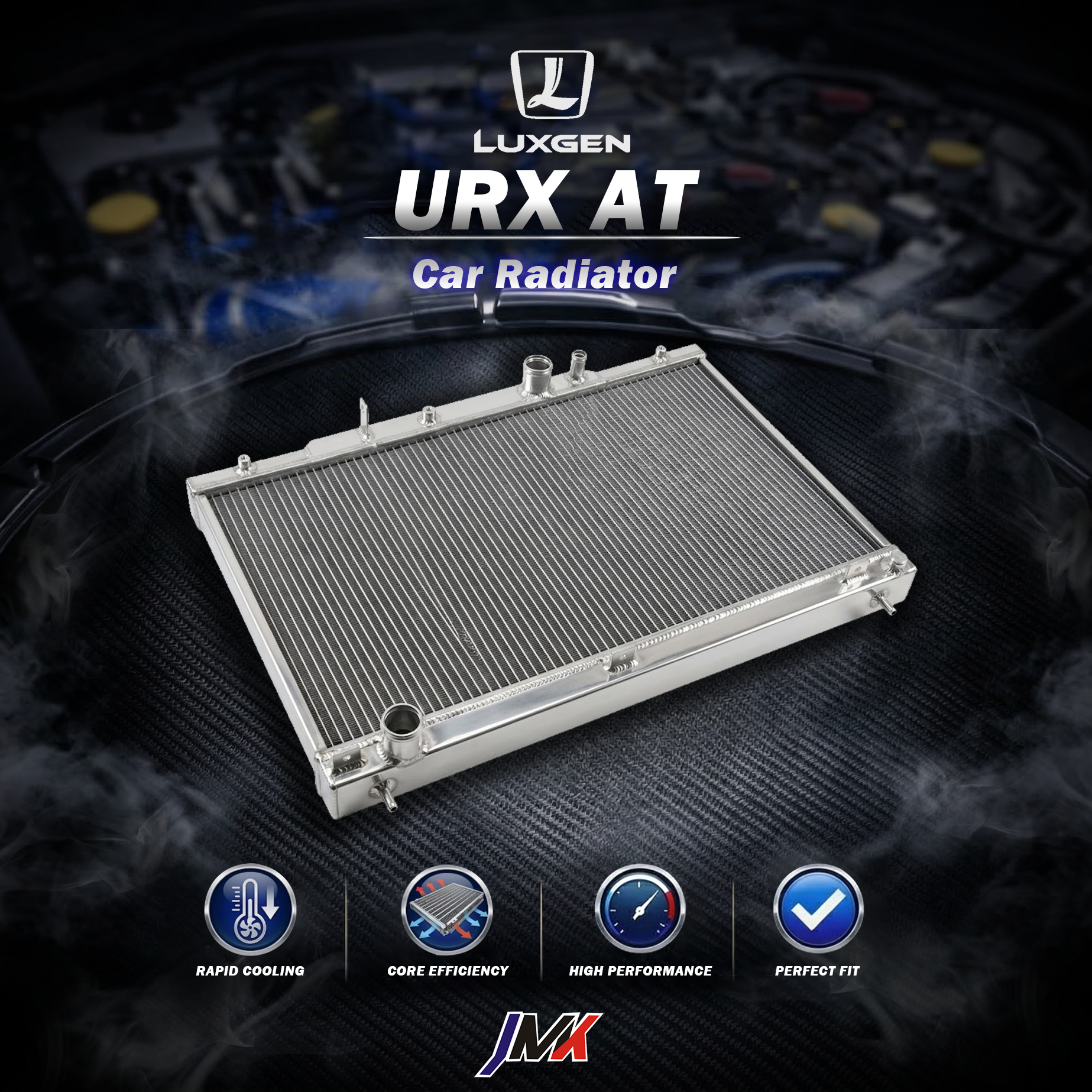 Luxgen URX AT 水箱 【JMK原廠正貨】Luxgen URX AT 全鋁水箱 鋁製水箱 水箱 汽車改裝 台灣現貨:圖片 1