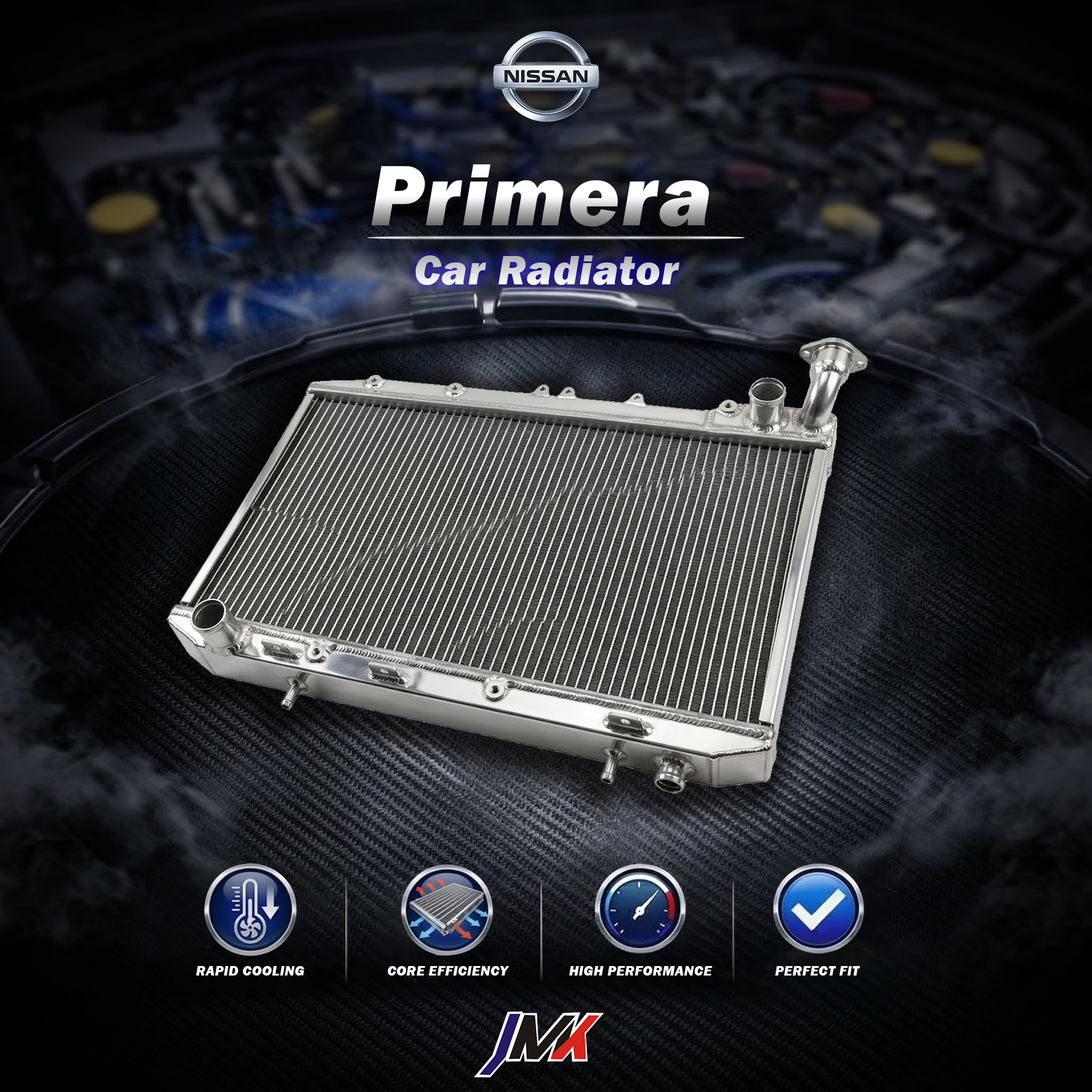 Nissan Primera 霹靂馬 水箱 【JMK原廠正貨】Nissan Primera 霹靂馬 汽車水箱 台灣現貨:圖片 1