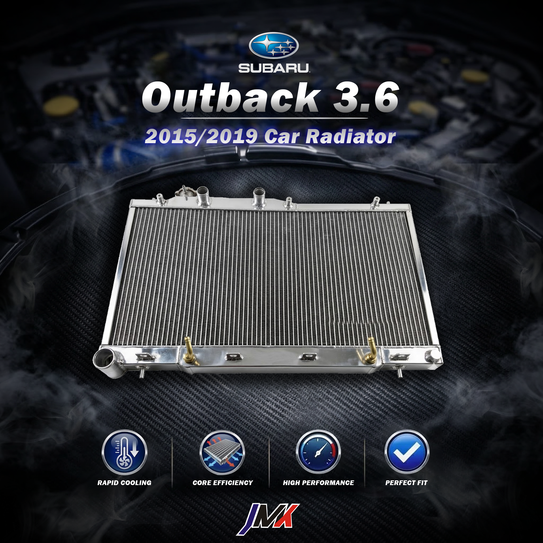 Subaru Outback 3.6 2015-2019 水箱 【JMK原廠正貨】Subaru Outback 3.6 2015-2019 全鋁水箱 鋁製水箱 水箱 汽車改裝 台灣現貨:圖片 1