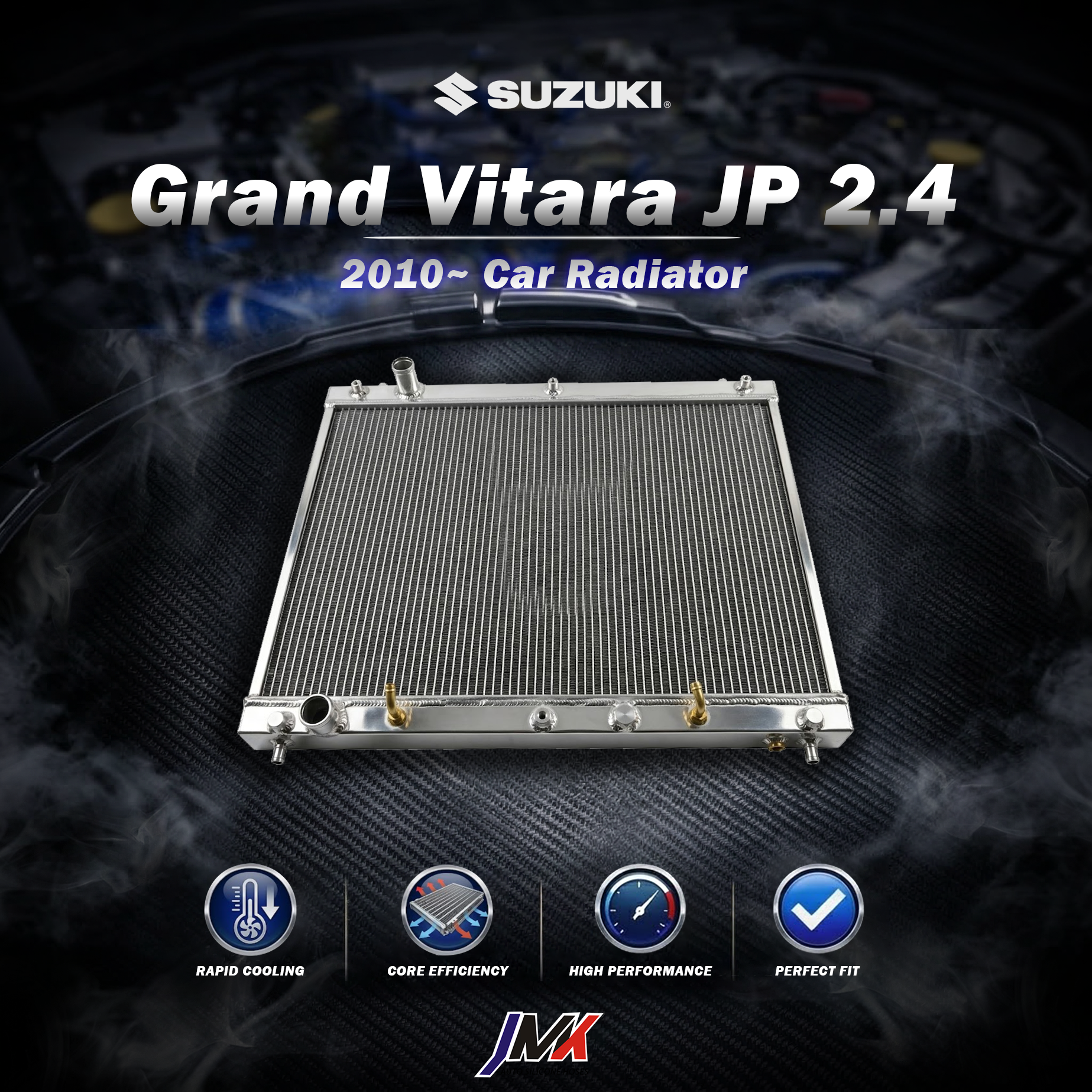 Suzuki Grand Vitara JP 2.4 2010-水箱 【JMK原廠正貨】Suzuki Grand Vitara JP 2.4 2010- 全鋁水箱 鋁製水箱 水箱 汽車改裝 台灣現貨:圖片 1