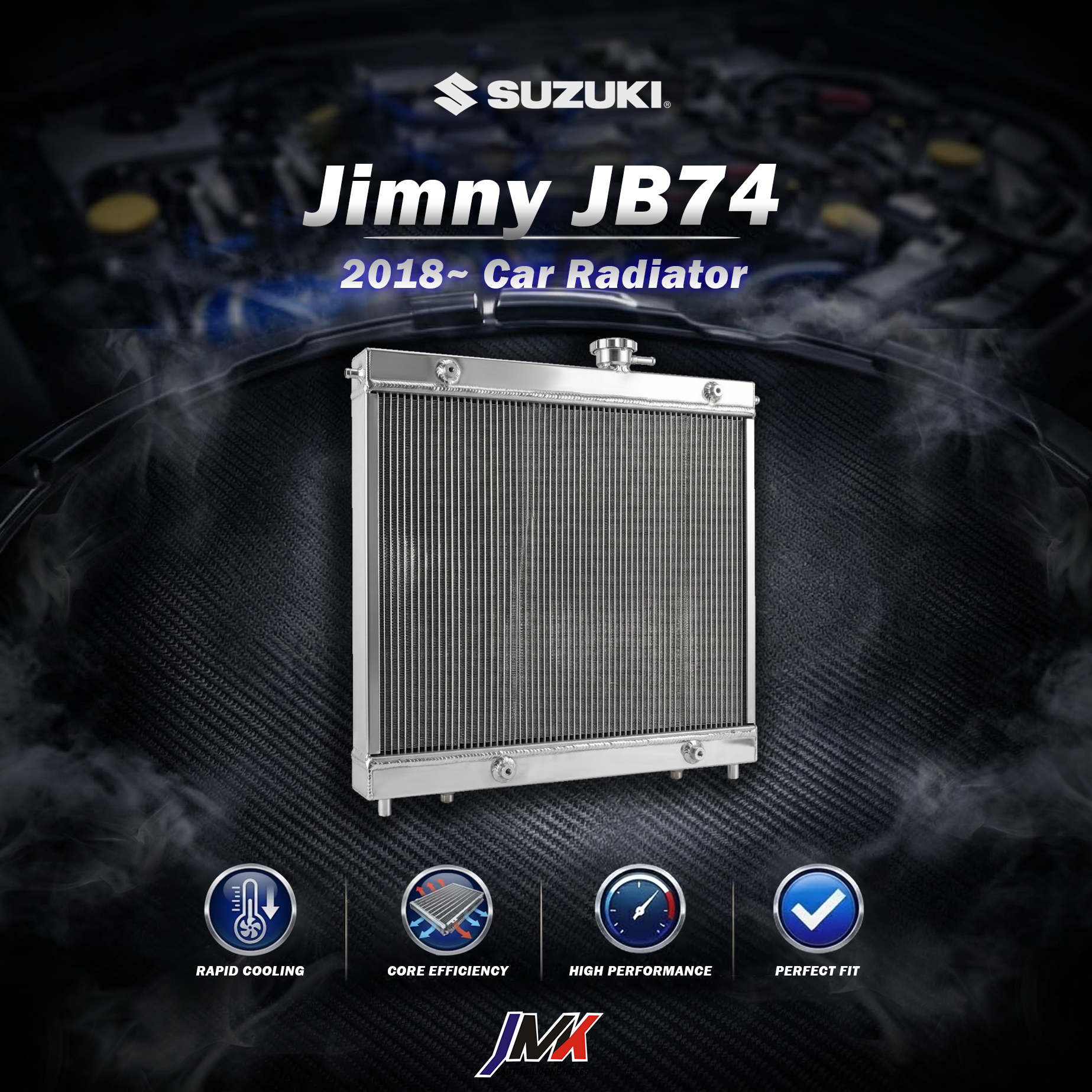Suzuki Jimny JB74 2018- 水箱 【JMK原廠正貨】Suzuki Jimny JB74 2018- 全鋁水箱 鋁製水箱 水箱 汽車改裝 台灣現貨:圖片 1