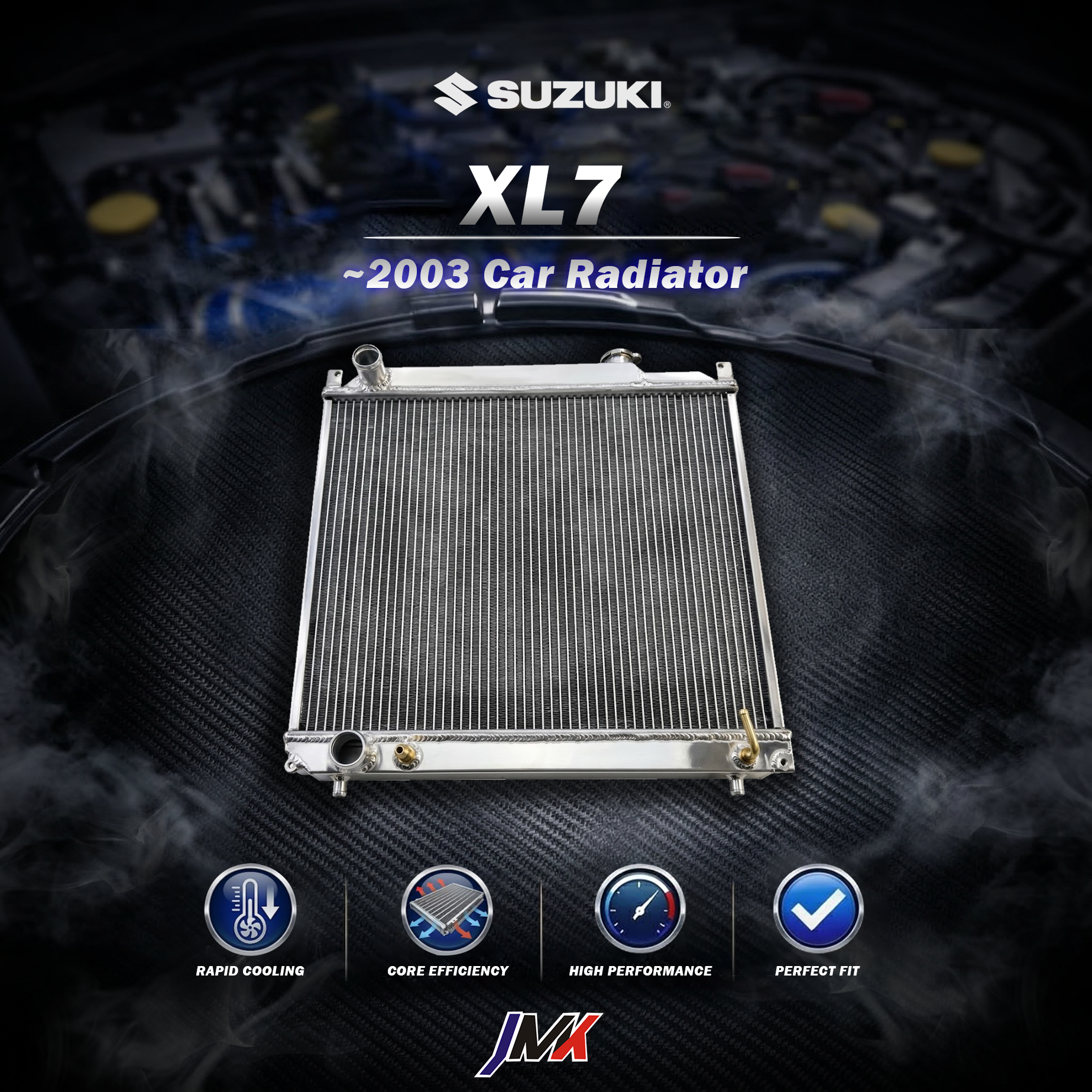 Suzuki XL7 -2003 水箱 【JMK原廠正貨】Suzuki XL7 -2003 全鋁水箱 鋁製水箱 水箱 汽車改裝 台灣現貨:圖片 1