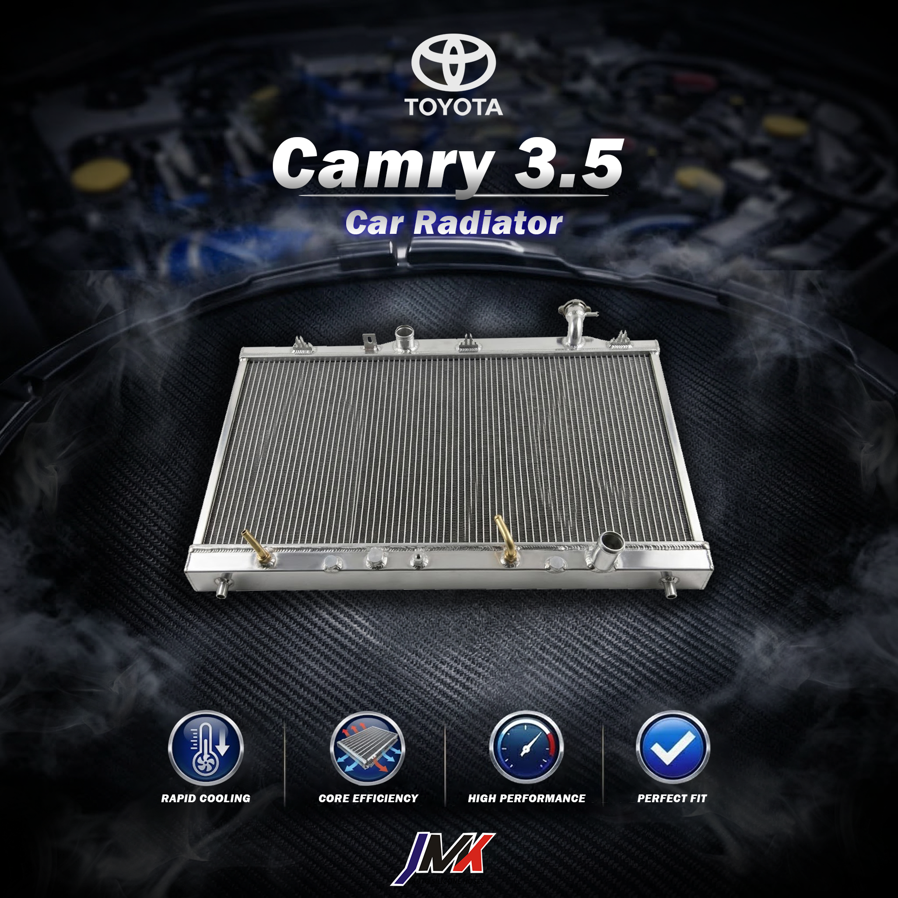 Toyota Camry 3.5 水箱 【JMK原廠正貨】Toyota Camry 3.5 汽車水箱 台灣現貨:圖片 1